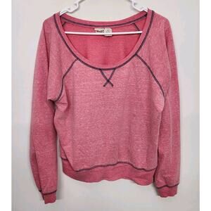 MUDD Lightweight Long Sleeve Sweatshirt Woman's XL Pink 1117